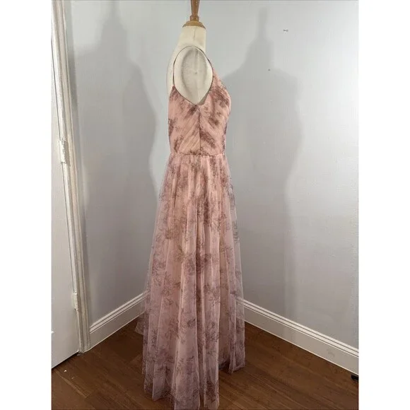 Marchesa Pink Floral Maxi Dress - Picture 3 of 13